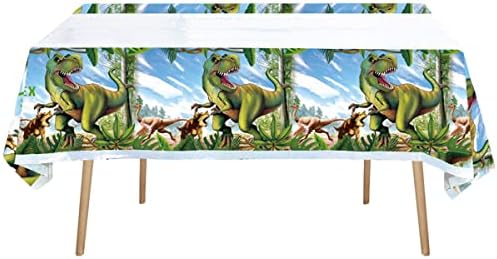 OULUN Tyrannosaurus Rex Party Plates Set 20 Plates 20 Napkins Tablecloth
