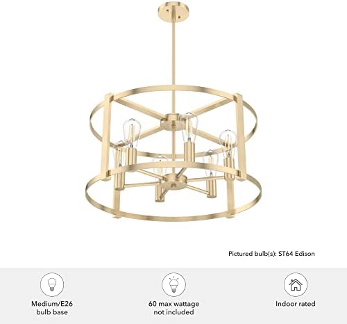 Hunter Fan Company 19960 Astwood Chandelier Alturas Gold