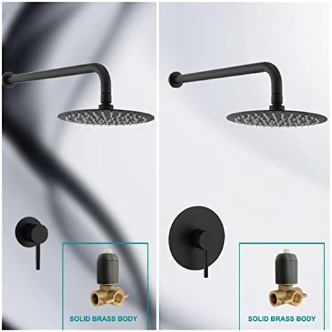 Stainless Steel Concealed Top Overhead Shower Set 10 Inch