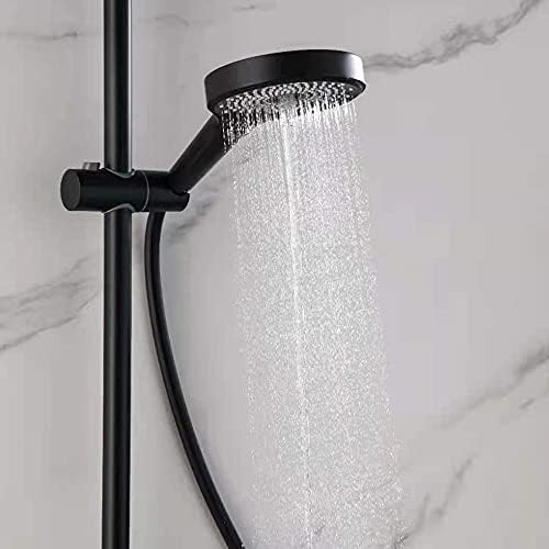 High Pressure ABS Handheld Showerhead with Holder 3 Spray Modes Black
