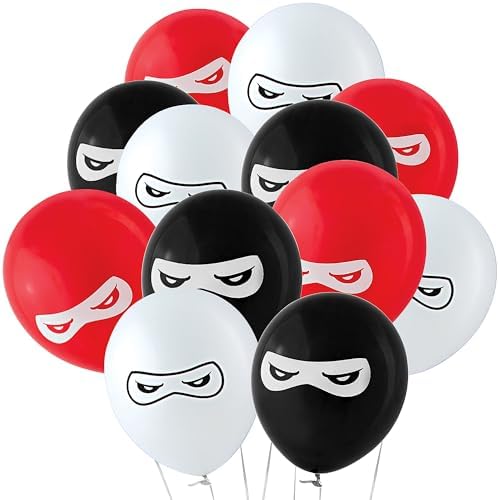 Fun Express Ninja Warriors 11 in Latex Balloons 25 Pack