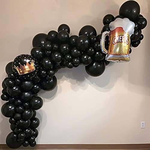 5 Inch Black Balloons 100 Pack Party Decor