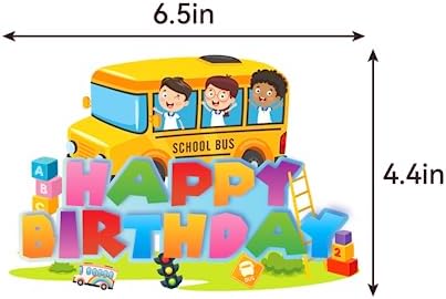 School Bus Birthday Party Decorations Set