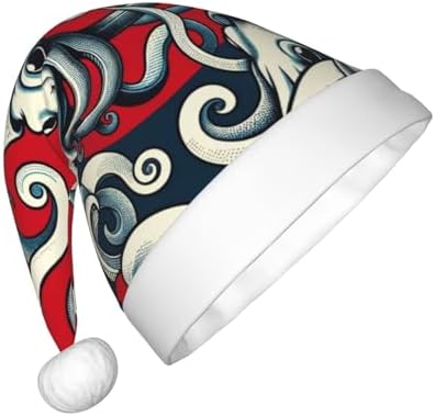 Augenstern Christmas Hat Squid Blessing Japanese Art Santa Hat