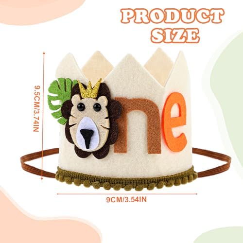 Lion Birthday Crown for Kids and Party Decor