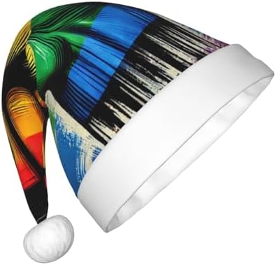 Augenstern Christmas Hat Gay Pride Rainbow Santa Hat Unisex