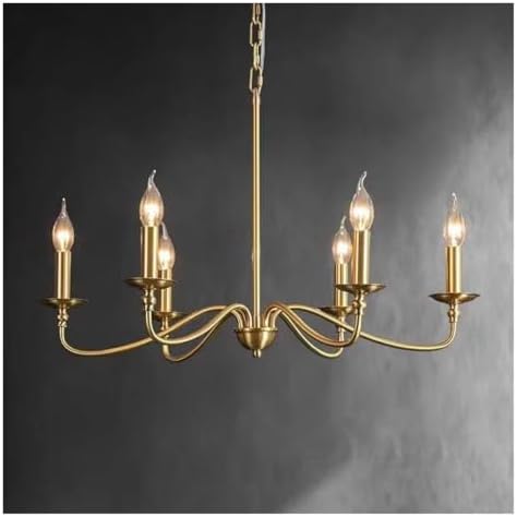 Modern Golden Candle Shape Pendant Light