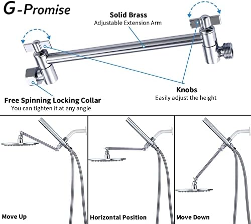 G Promise All Metal Dual Shower Head Combo