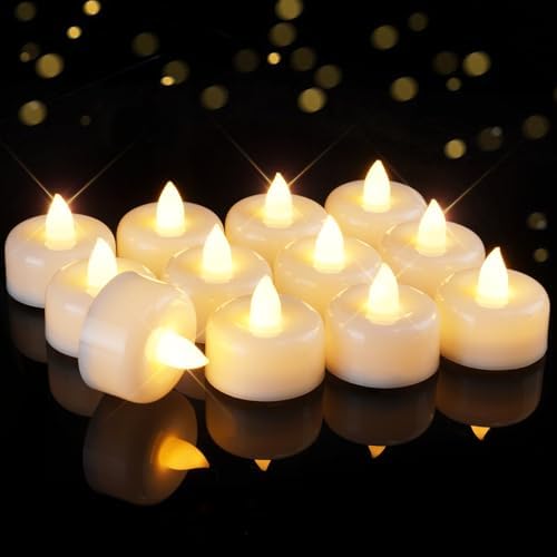 Raycare 24 Pack Battery Operated Tea Lights Candles
