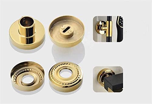 Durable Black Gold Handheld Shower Head with Rain Function