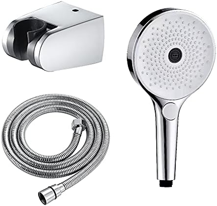 UWEREBFM High Pressure ABS Handheld Showerhead with Holder Black