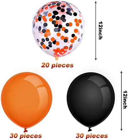 80 Piece 12 Inch Confetti Latex Balloons