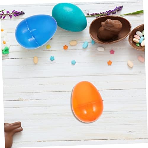 Vaguelly 50pcs Fillable Easter Eggs Plastic Decorations