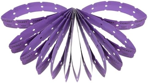 Homoyoyo 100pcs Purple Raffle Tickets for Events Party Supplies