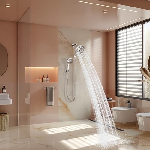 Dual Shower Head with 9 Spray Modes and 3-Way Diverter