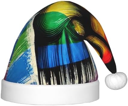 Augenstern Christmas Hat Gay Pride Rainbow Santa Hat Unisex