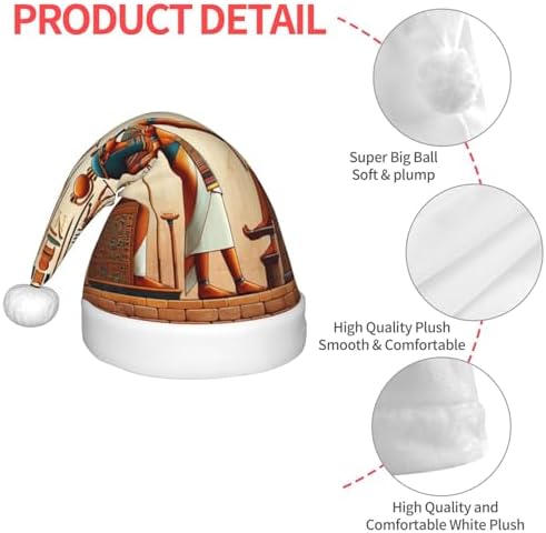 Augenstern Christmas Hat Retro Hieroglyph Santa Hat Unisex
