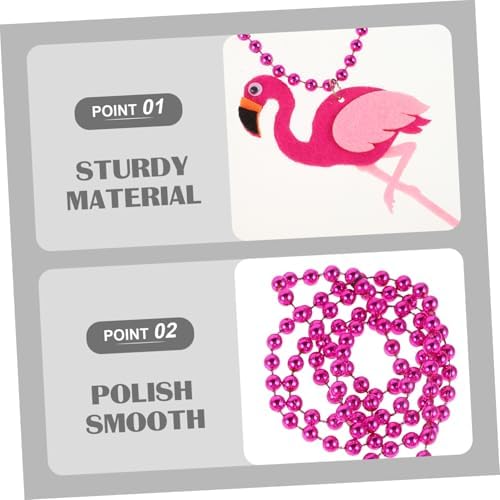 MAGICLULU 5Pcs Hawaiian Beaded Necklaces for Beach Party