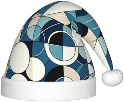 Augenstern Blue Geometric Christmas Hat Unisex Santa Hat