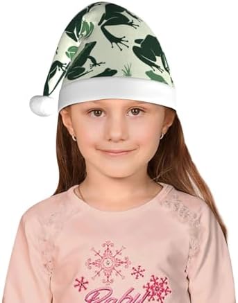 Augenstern Funny Camo Green Frog Christmas Hat Unisex Santa Hat