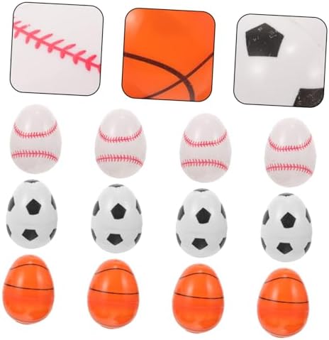 KICHOUSE 12pcs Openable Refillable Easter Candy Storage Eggs