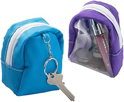 Fun Express Mini Transparent Backpack Keychains 6 Pack