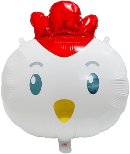 6 Pack Chicken Balloon Decorations for Easter Parties
