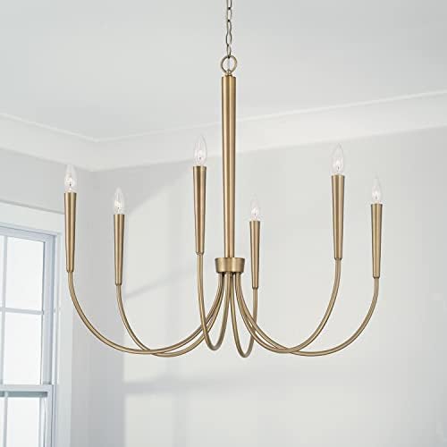 Capital Lighting Holden Modern Round Candle Chandelier 6 Light