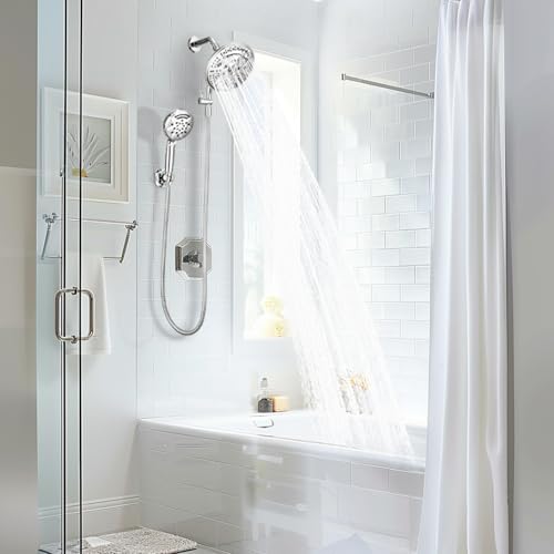 Dual Shower Head with 9 Spray Modes and 3-Way Diverter