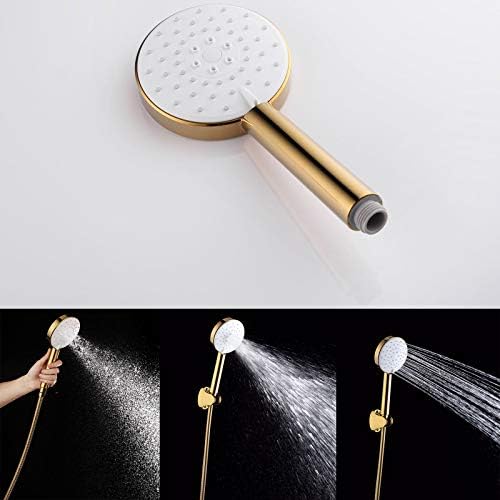 Titanium Gold Handheld Shower Head Set with 3 Spray Modes