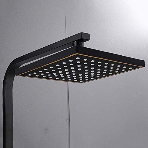 LASEVE All Copper Shower Head Retro Black Lifting Booster