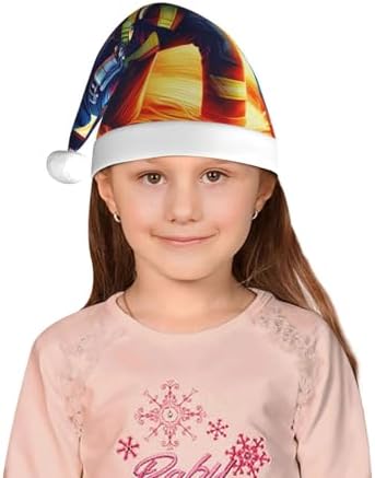 Augenstern Christmas Hat Unisex Santa Hat Fire Fighter Axe Design