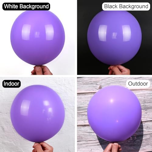 Purple Balloons 150 PCS Different Sizes Pack
