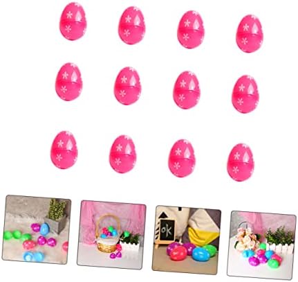 Toyvian 48Pcs Easter Eggs Fillable Plaything