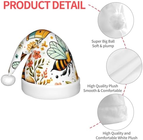 Augenstern Funny Bee Christmas Hat Unisex Santa Hat