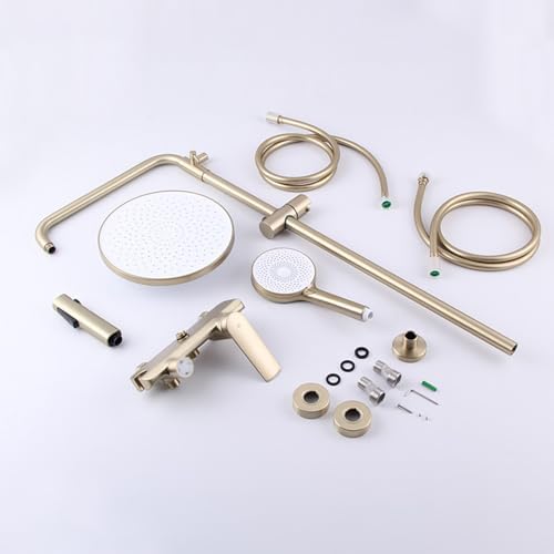 Brushed Gold Handheld Shower Head Set with 150cm Hose
