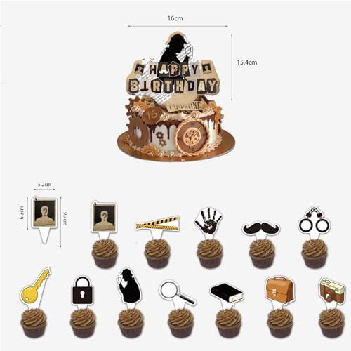 Detective Birthday Party Decorations with Balloons