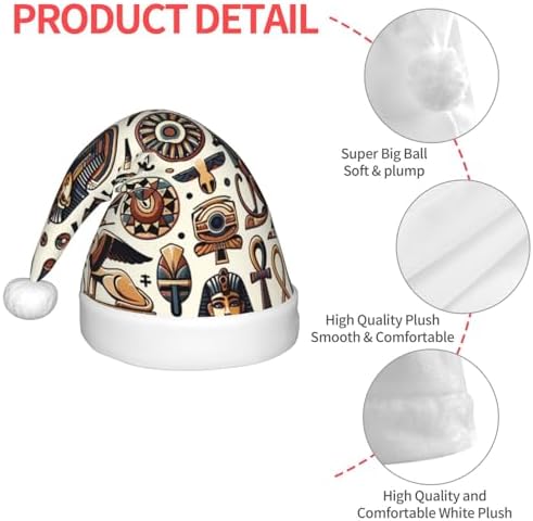 Christmas Hat with Ancient Egypt Art Santa Hat for Kids