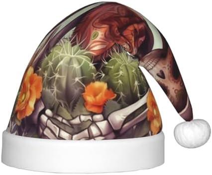 Augenstern Christmas Santa Hat For Kids Unisex Skeletons Cactus Mexico