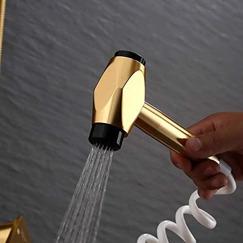LASEVE Aluminum Black Handheld Showerhead with 4 Speed Settings