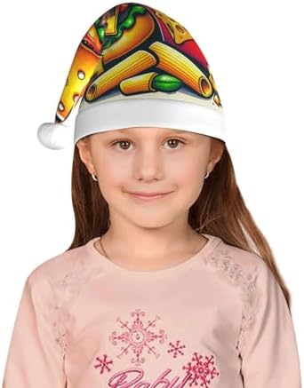 Augenstern Christmas Hat Cartoon Hamburger Cheese Unisex Santa Hat
