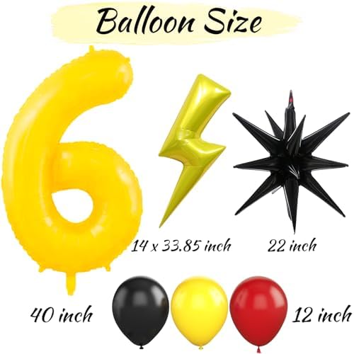 Pasiihol 6 Balloon Number Kit for Kids Party