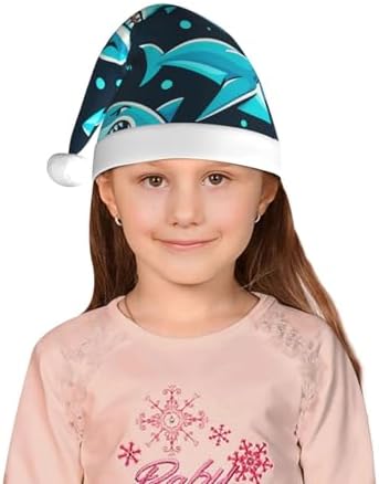 Augenstern Christmas Hat Cartoon Sharks Unisex Santa Hat