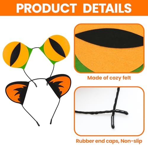 12 Pcs Jungle Animal Headbands for Birthday Parties