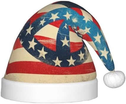 Augenstern Christmas Hat With American Flag And Peace Sign