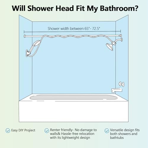 Ultrimkit Double Shower Head Combo Brushed Nickel