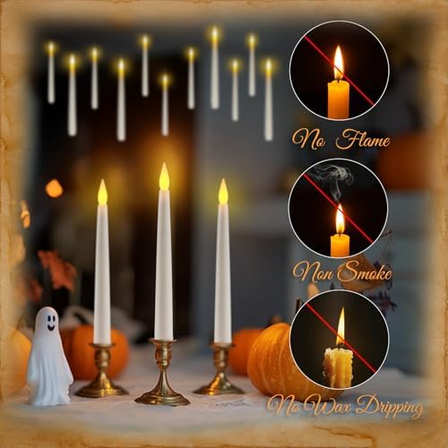 Homemory 20PCS Floating Candles with Remote Wand