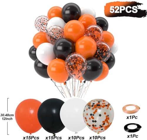 Patimate Halloween Balloons Set 50 pcs 12 inch