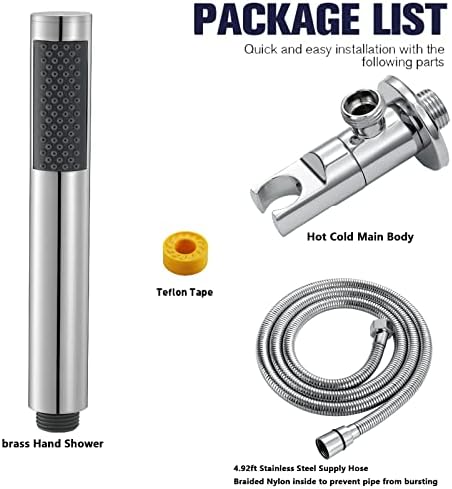 Chrome Handheld Showerhead Set with 15M Hose 1
