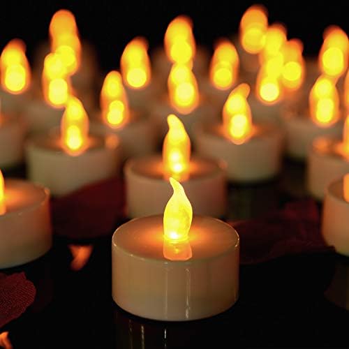 Lasts 2X Longer Flameless Tealight Candles 50 Pack